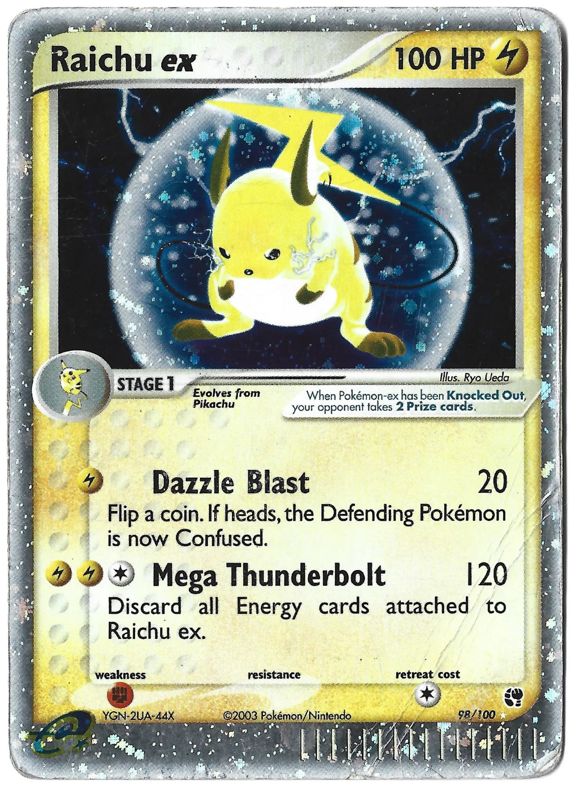 Raichu ex 98 (EX Sandstorm)