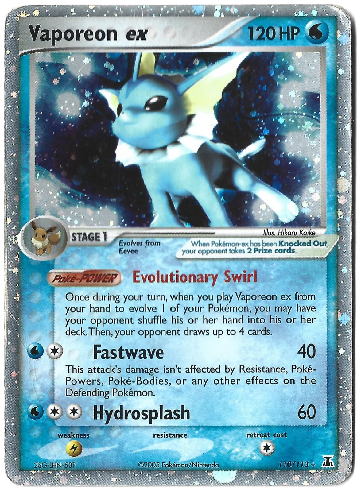 Vaporeon ex 110 (EX Delta Species)