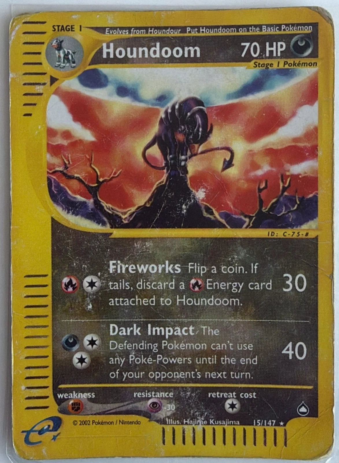 Houndoom (15) · Reverse Holofoil (Aquapolis)