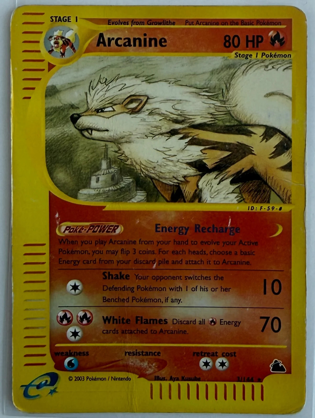 Arcanine 3 · Reverse Holofoil (Skyridge)