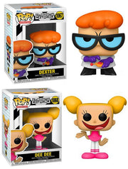 Funko Dexter and His Laboratory Cartoon Network Pop! Animation Bundle: Dexter 1067 + Dee Dee 1068