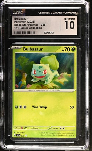 Bulbasaur (Cosmos Holo) 046 (Scarlet & Violet Promo) — CGC 10