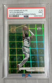 Jaylen Brown Donruss Elite Hyper Green International /24