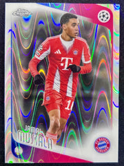 Jamal Musiala 2026 Topps Chrome UEFA RayWave Refractors