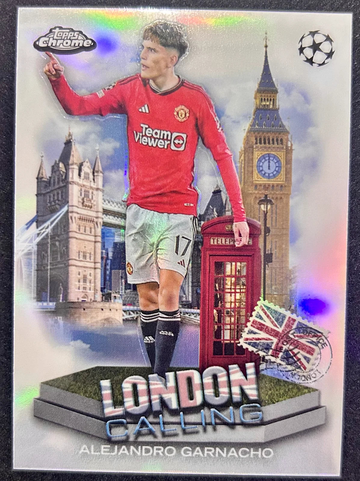 Alejandro Garnacho 2024 Topps Chrome UEFA London Calling
