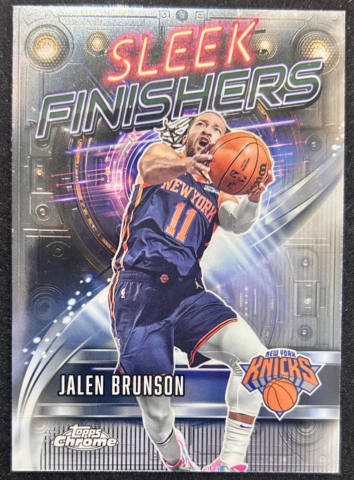 Jalen Brunson 2025 Topps Chrome Sleek Finishers