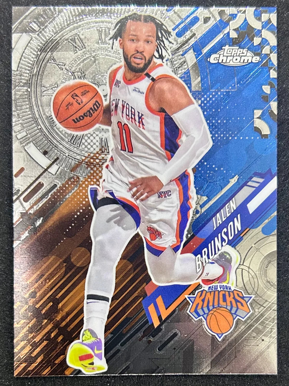 Jalen Brunson 2025 Topps Chrome Go Time