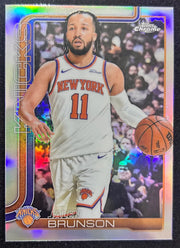 Jalen Brunson 2025 Topps Chrome Refractors