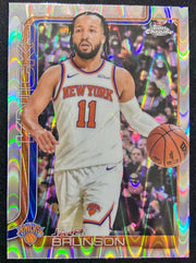 Jalen Brunson 2025 Topps Chrome RayWave Refractors