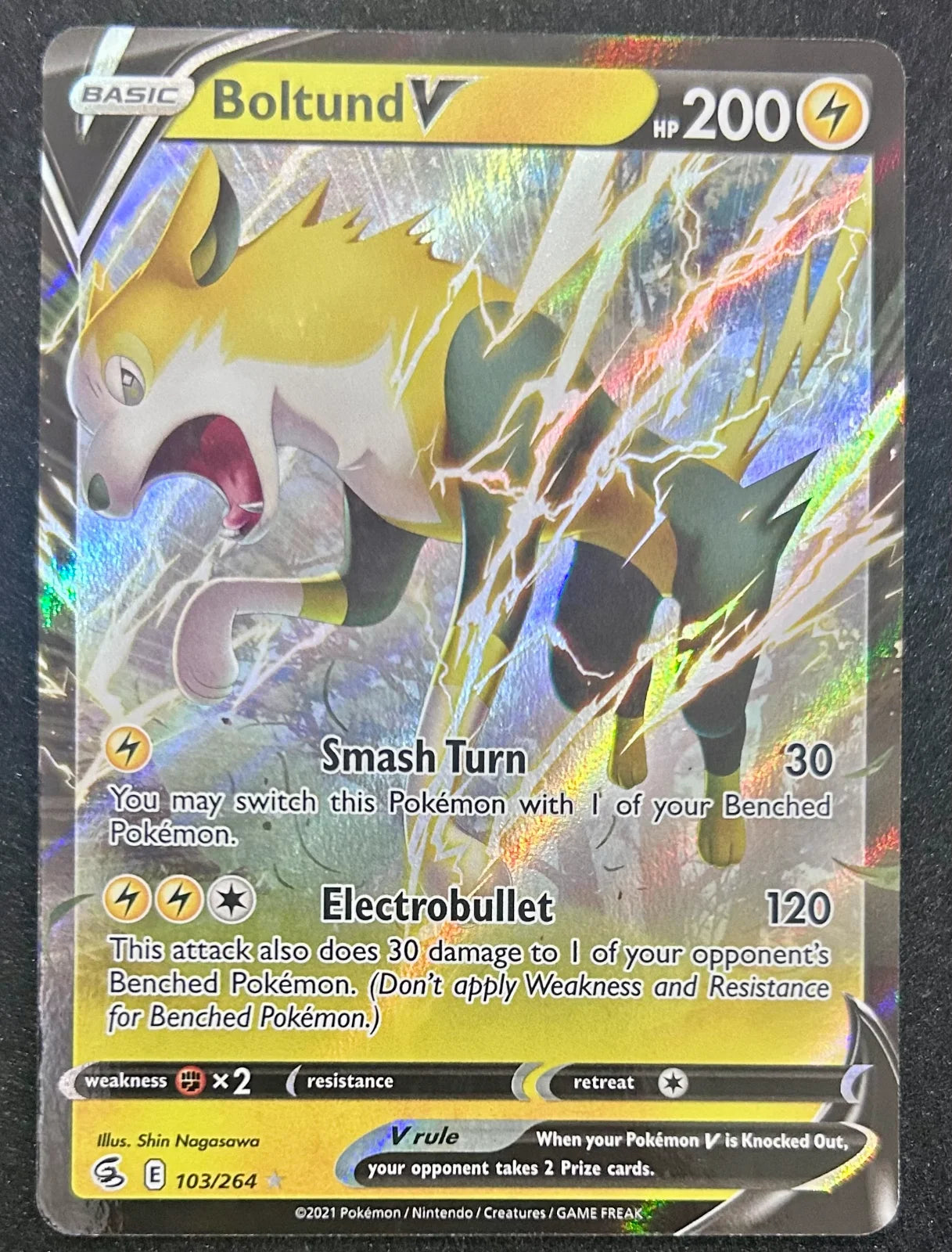 Boltund V Fusion Strike Ultra Rare Holofoil 103/264 English