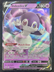 Indeedee V Sword & Shield Base Set Ultra Rare Holofoil 091/202 English