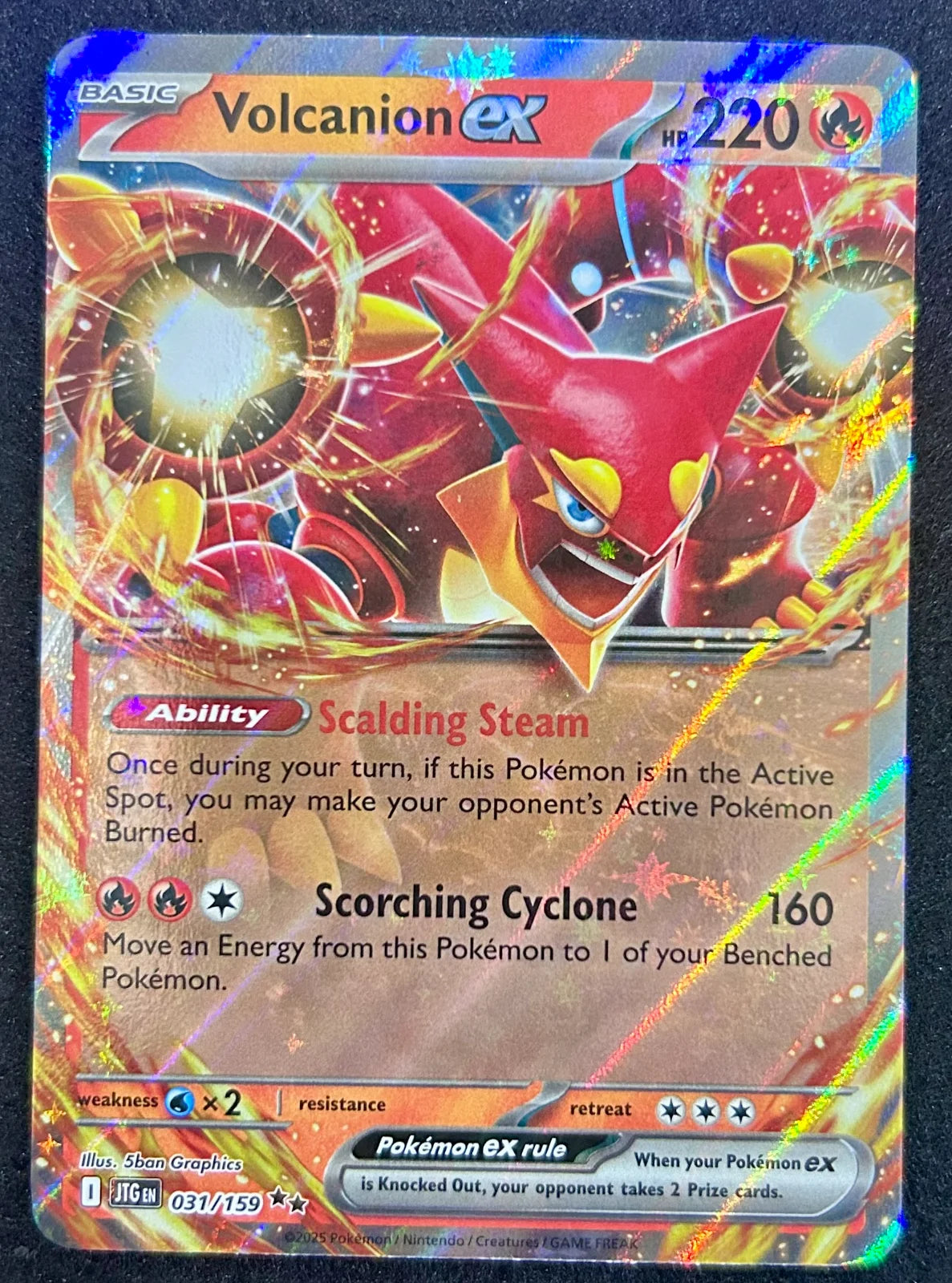 Volcanion ex Journey Together Double Rare Holofoil 031/159 English