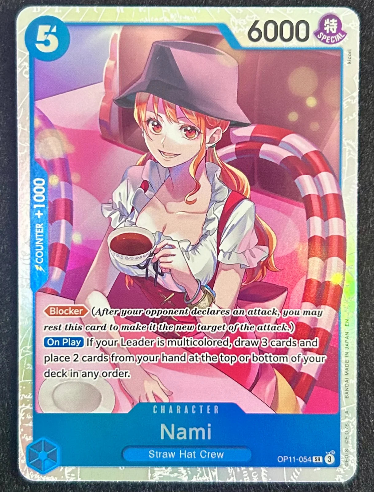 Nami A Fist of Divine Speed SR Foil OP11-054 English