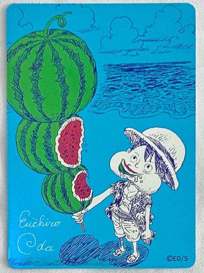 Monkey D. Luffy Watermelon Natsucomi 2026 One Piece Promo Eichiro Oda - MetaKira Card