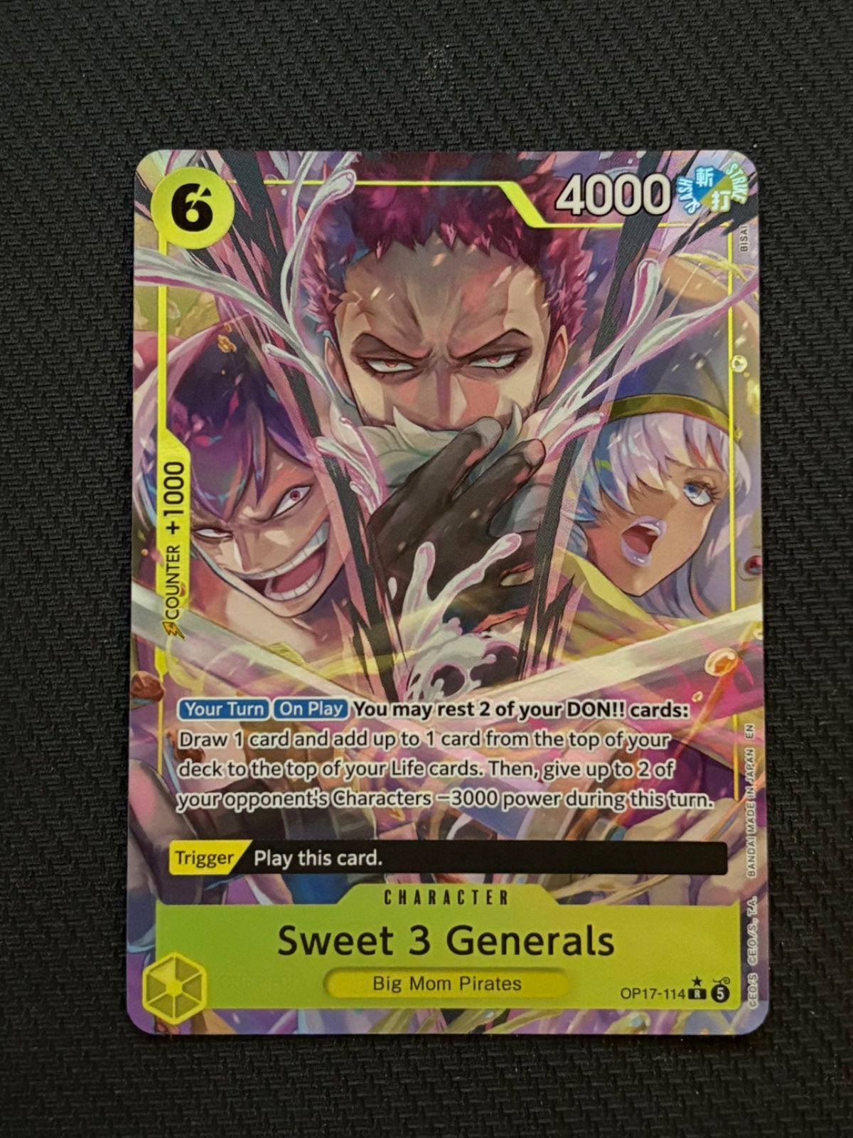 Sweet 3 Generals (Alternate Art) OP17-114 (The World's Strongest Warriors)