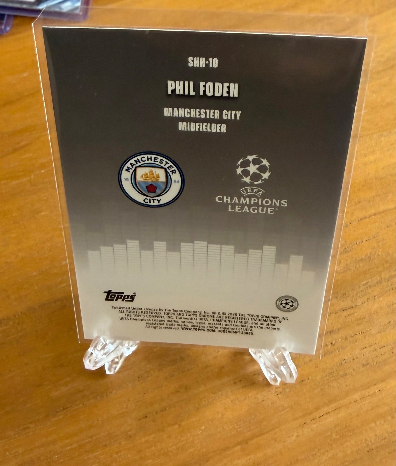Topps UCC CHROME “ silenced “ Phil Foden
