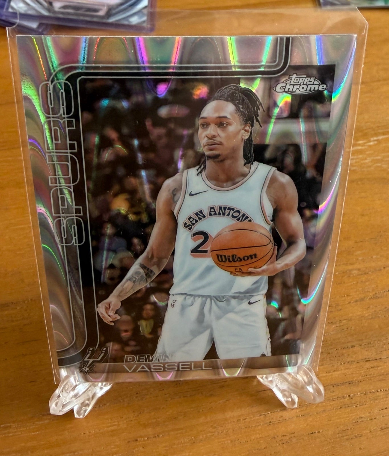 Devin Vassels rainbow refractor topps chrome NBA