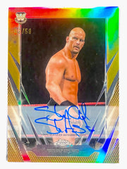 2026 Topps Chrome WWE Stone Cold Steve Austin Auto True Gold Refractor /50
