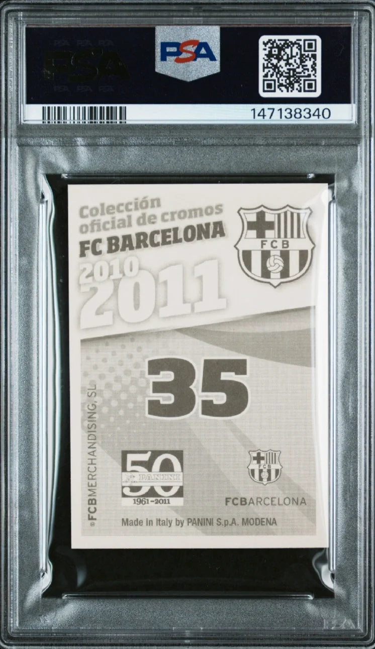 PUYOL PSA 10 2010-11 PANINI FC BARCELONA 35  AUTOGRAFO
