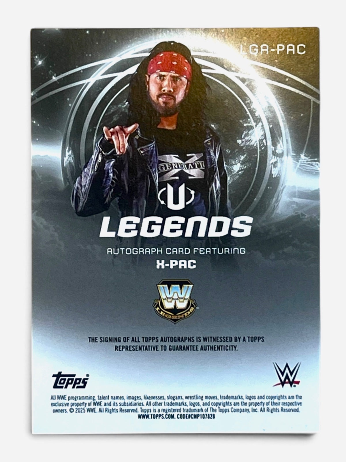 2025 Topps Universe WWE X-Pac Legends Auto