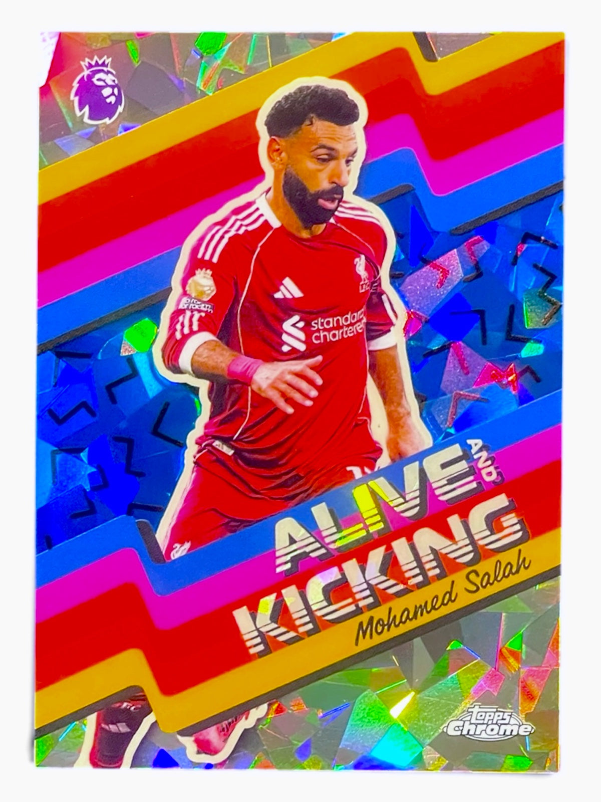 2025-26 Topps Chrome Sapphire Mohamed Salah Alive and Kicking
