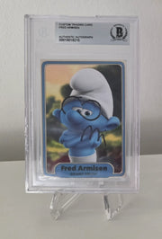 Brainy Smurf signed by Fred Armisen  "the voice behind Brainy" Beckett certified