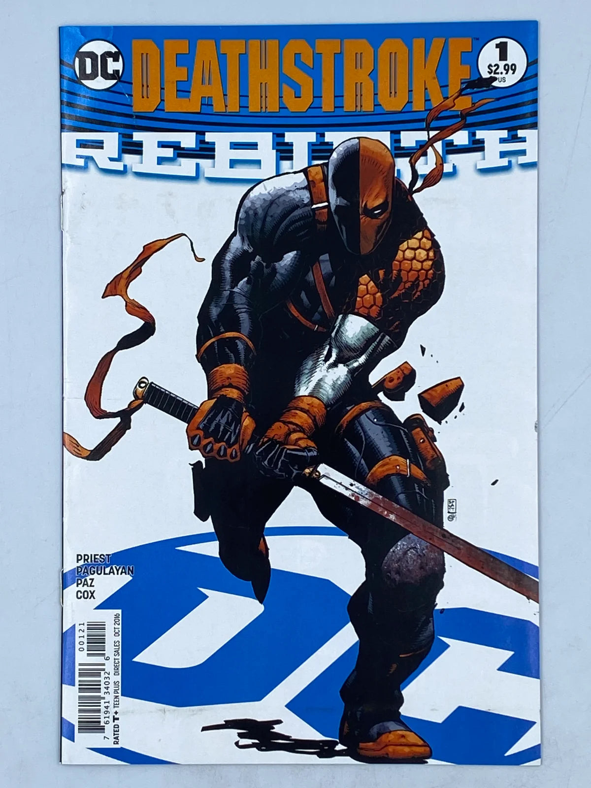 Deathstroke: Rebirth #1B published by DC Comics in October 2016