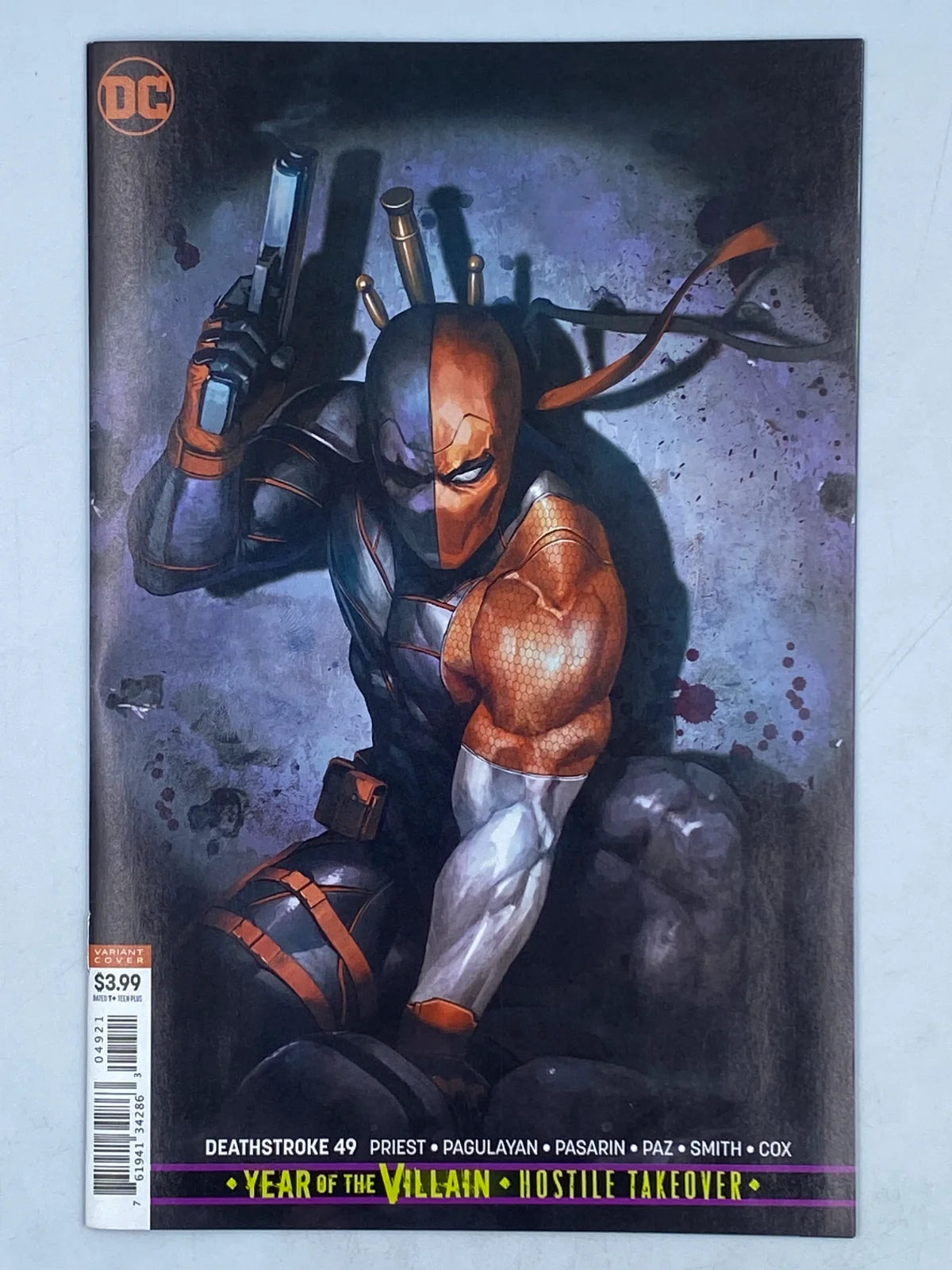 Deathstroke Vol.4 #49 (Variant Cover: Year of the Villain - Hostile Takeover)] published by DC Comics