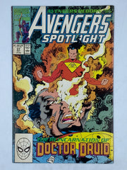 Avengers Spotlight #37 by Marvel Comics in October 1990"The Reincarnation of Doctor Druid"
