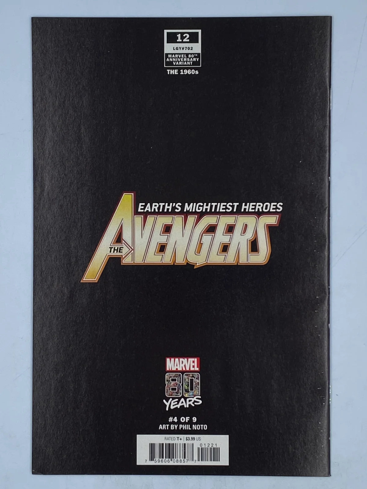 Avengers #12 80th Anniversary Phil Noto Variant Cover comic book from Marvel Comics (2019)
