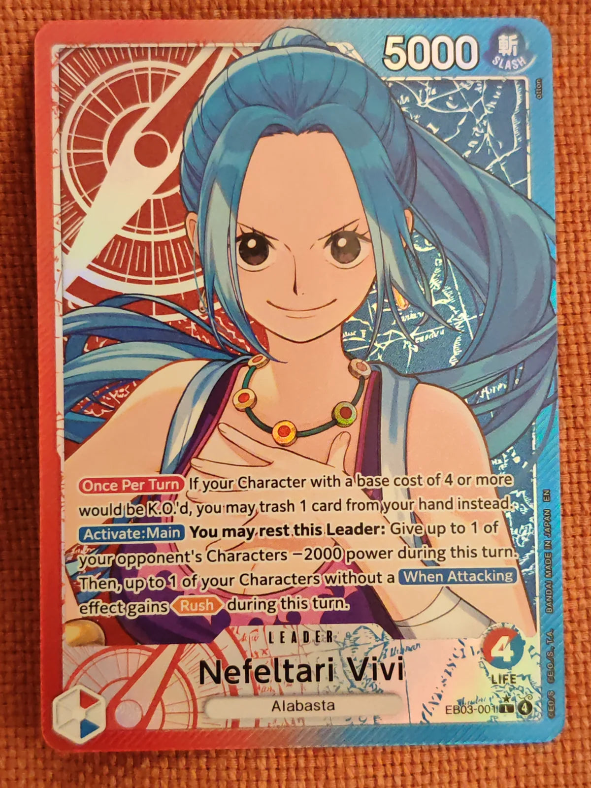 Nefeltari Vivi  - 001 (Alternate Art) EB03-001 (Extra Booster: One Piece Heroine's Edition)