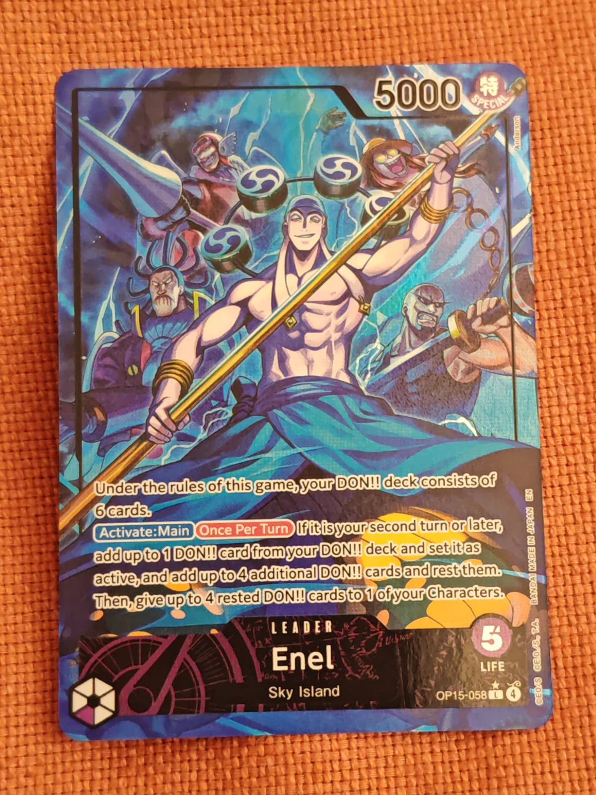 Enel (OP15-058) (Alternate Art) (Adventure on Kami's Island)