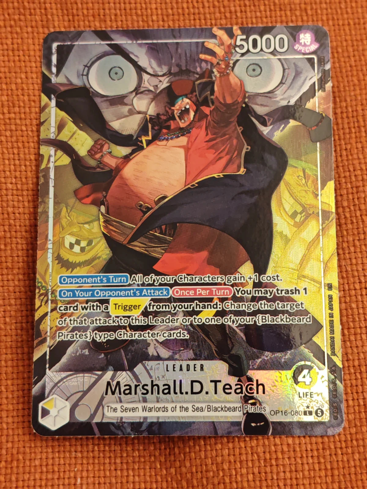 Marshall.D.Teach (Alternate Art) OP16-080 (The Time of Battle)