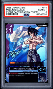 PSA 10 - Mikazuki Augus (Event Promo) ST05-010 (Gundam Promotional Cards)