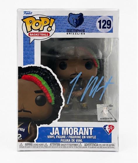 Ja Morant Signed Autographed Memphis Grizzlies Funko Pop #129 JSA COA