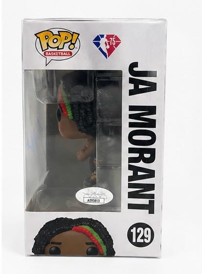 Ja Morant Signed Autographed Memphis Grizzlies Funko Pop #129 JSA COA