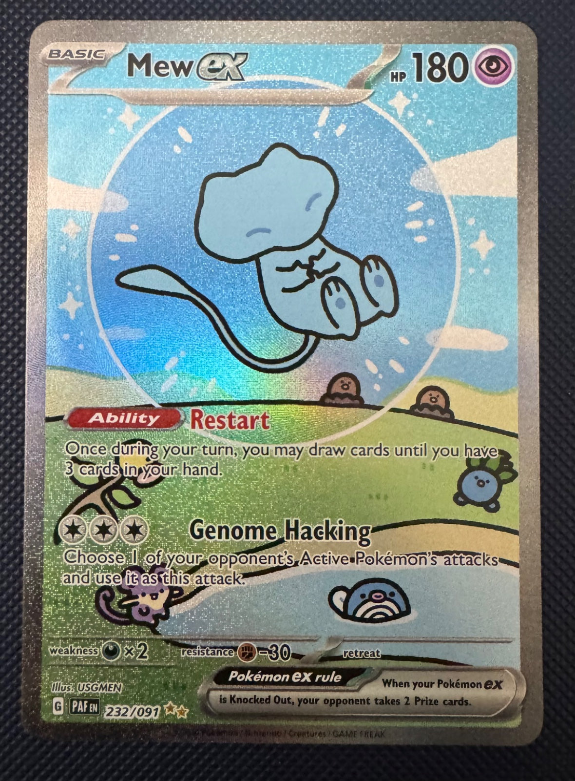 Mew ex 232/091 (Paldean Fates)