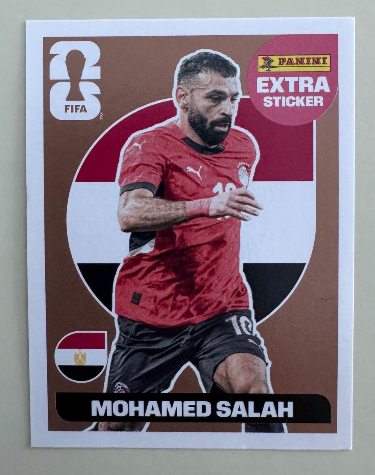 Mohamed Salah extra bronze sticker world cup 2026