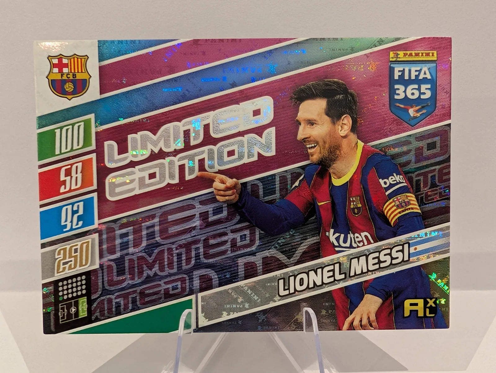 Lionel Messi - Limited Edition Premium - Panini Adrenalyn XL FIFA 365 2022