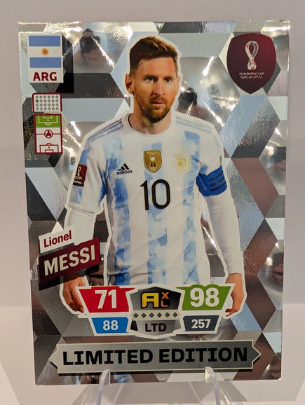 Lionel Messi - Limited Edition - Panini Adrenalyn XL World Cup 2022