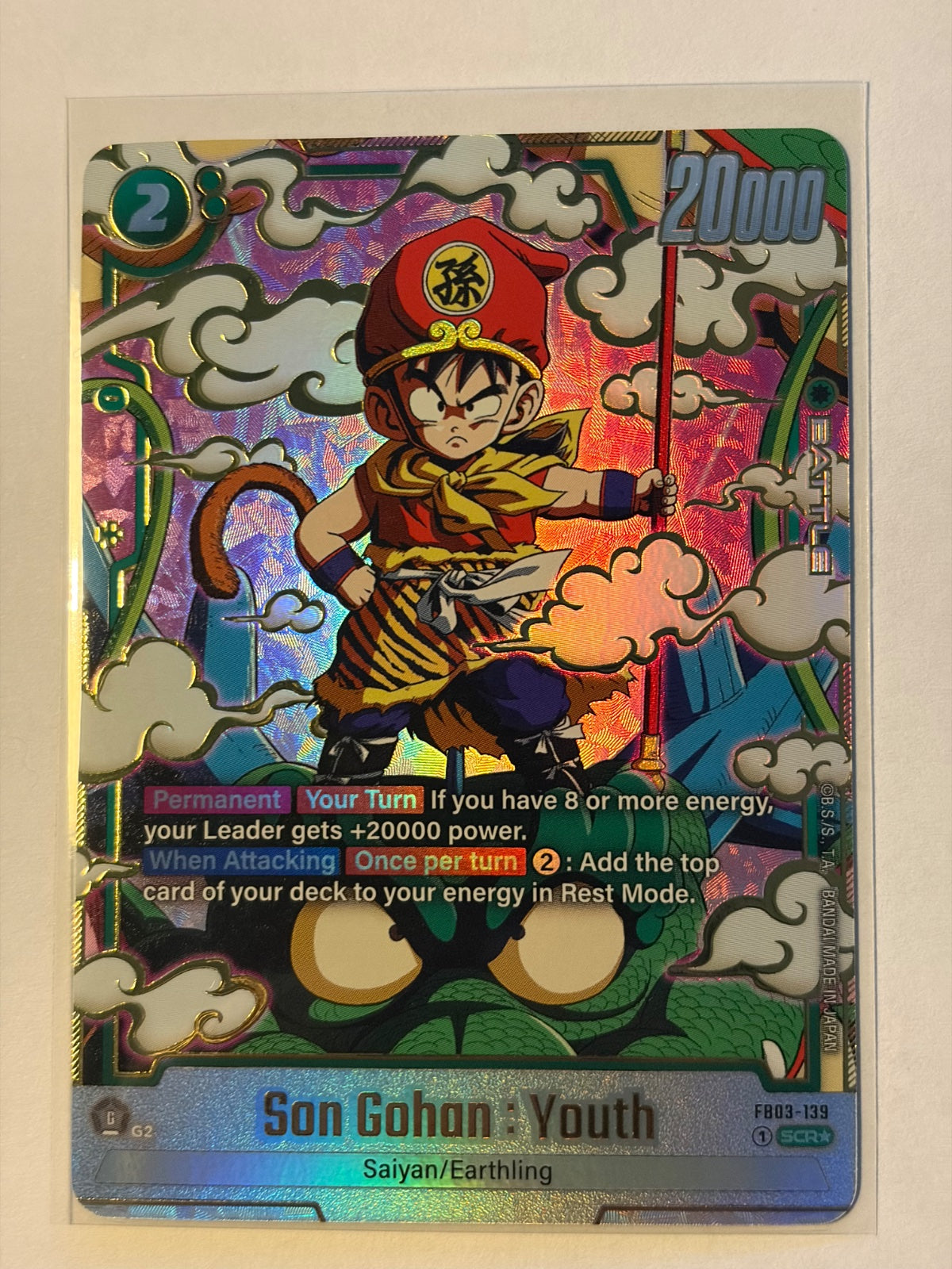 Son Gohan : Youth - FB03-139 (Alternate Art) (Raging Roar)