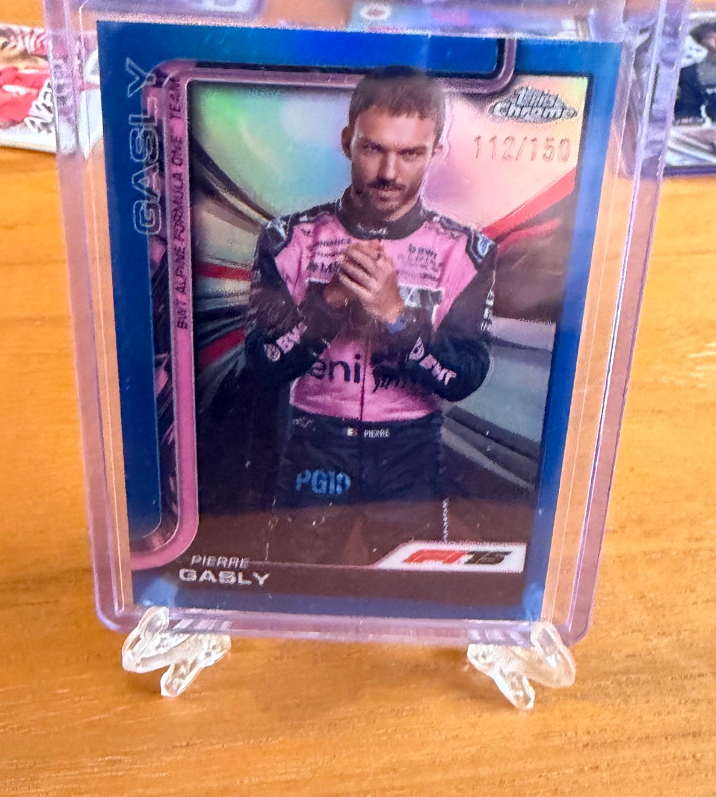 Pierre Gasly Topps f1 chrome /150