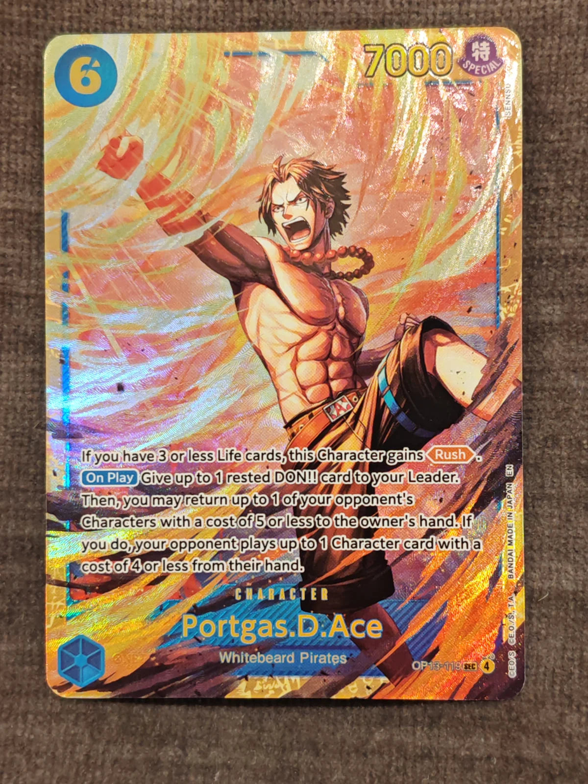 Portgas.D.Ace (119) (SEC) OP13-119 (Carrying On His Will)