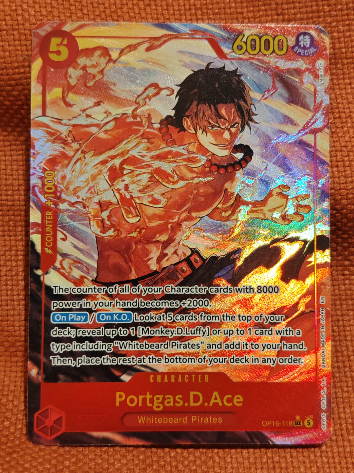 Portgas.D.Ace (118) (Alternate Art) OP16-118 (The Time of Battle)