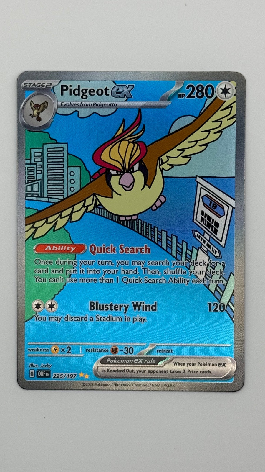 Pidgeot ex 225/197 (Obsidian Flames) SIR
