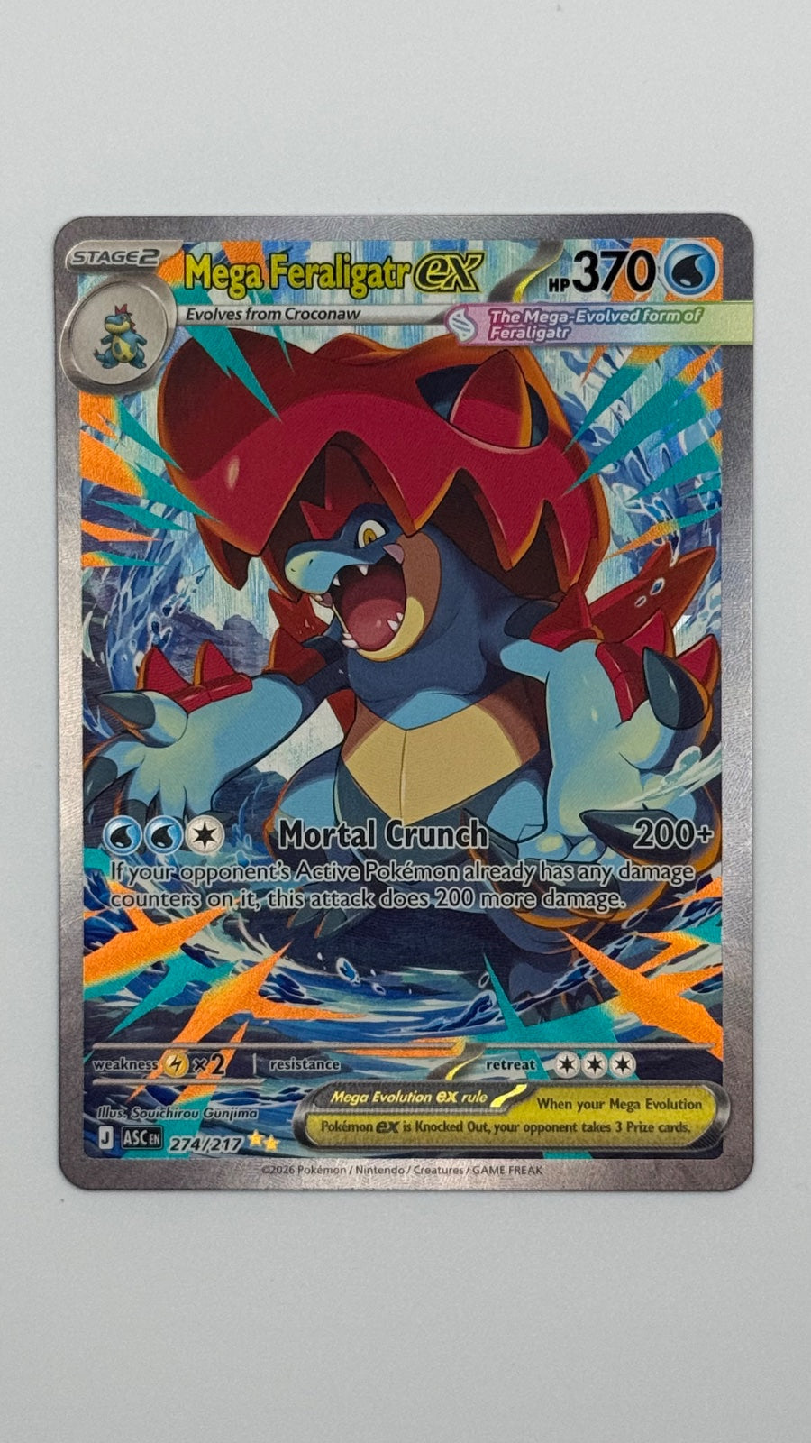Mega Feraligatr ex 274/217 (Ascended Heroes) SIR