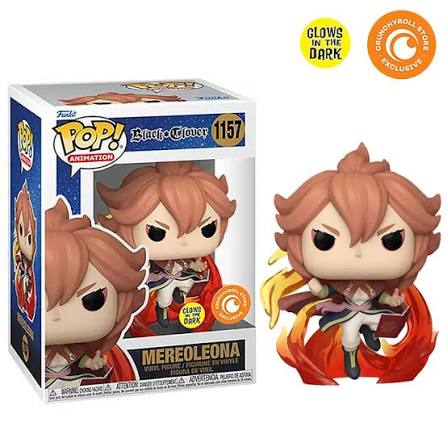 Funko Pop!: Animation Black Clover Mereoleona GITD Crunchy Roll Store Exclusive Figure #1157