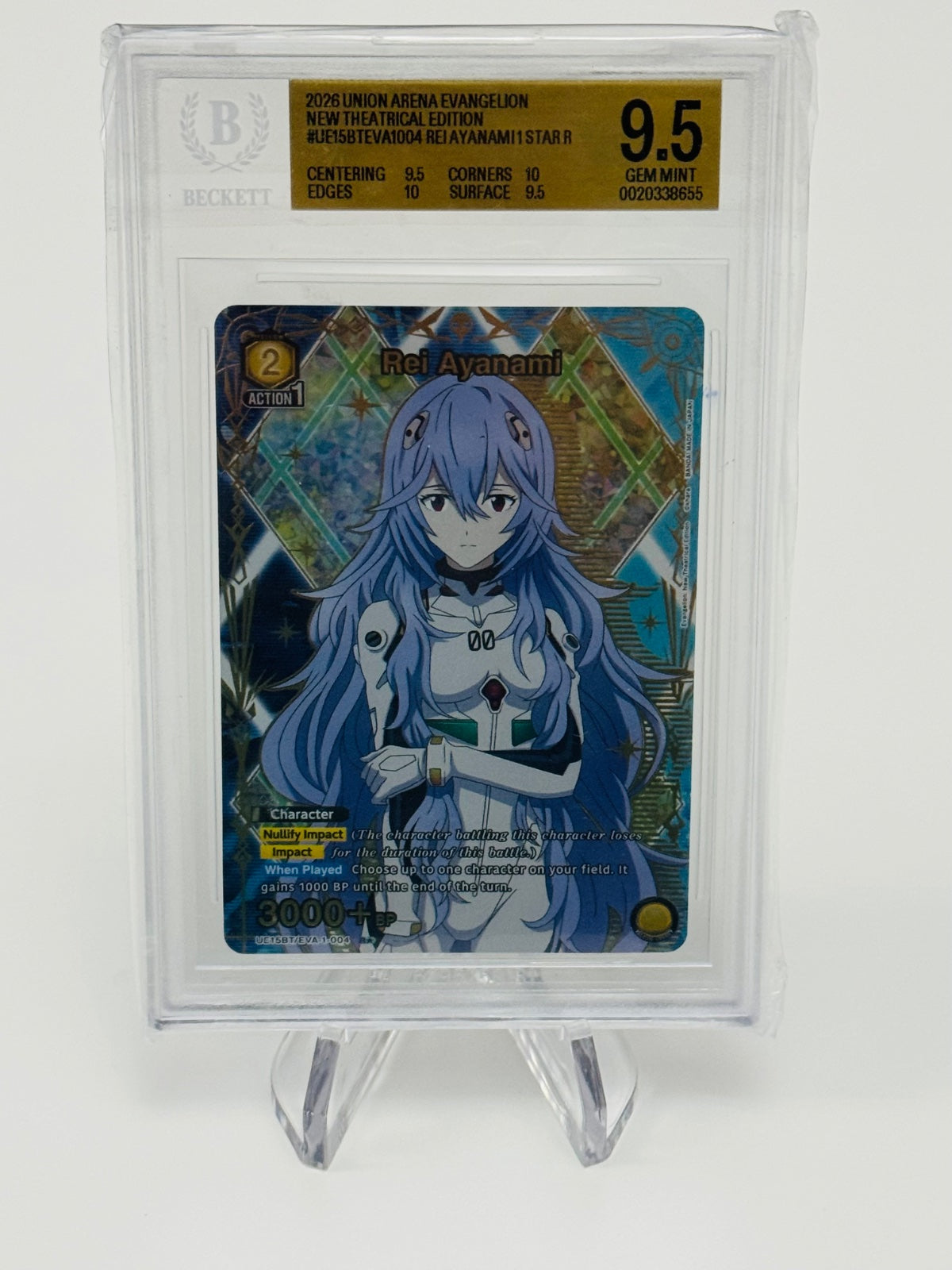 UNION ARENA EVANGELION : REI AYANAMI - BGS 9.5