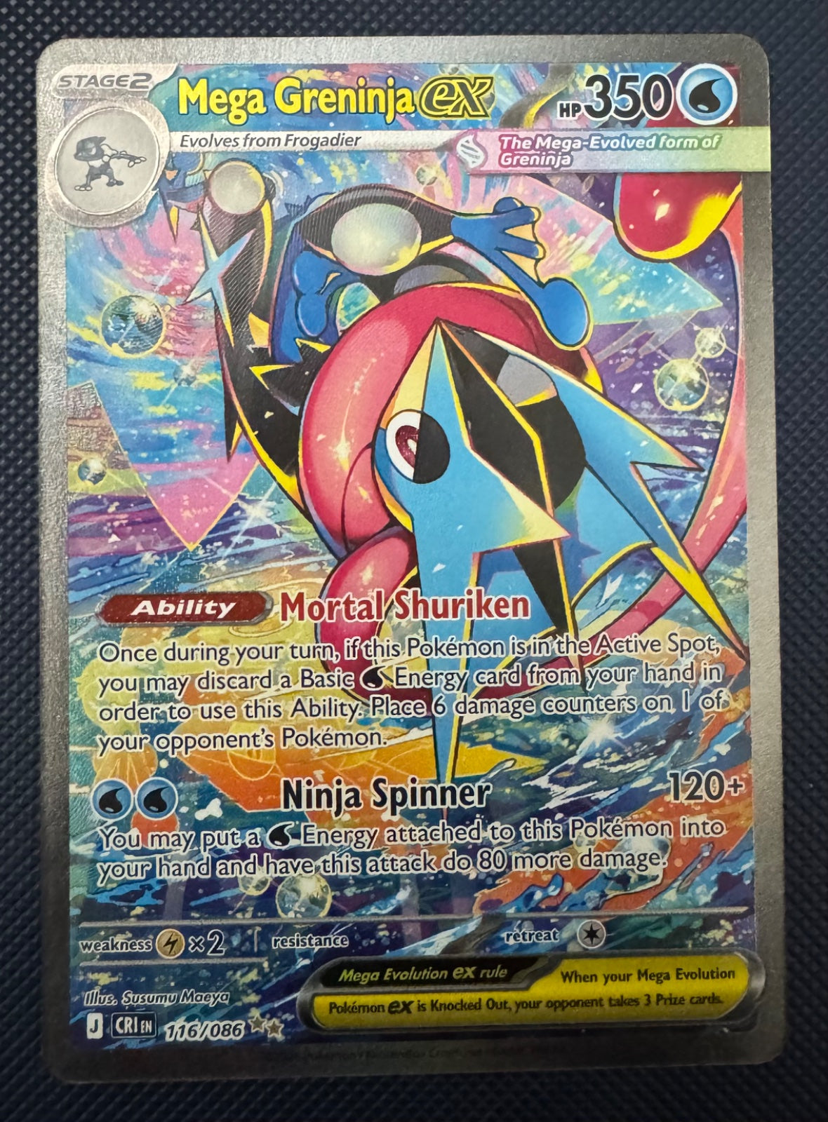 Mega Greninja ex 116/086 (Chaos Rising)