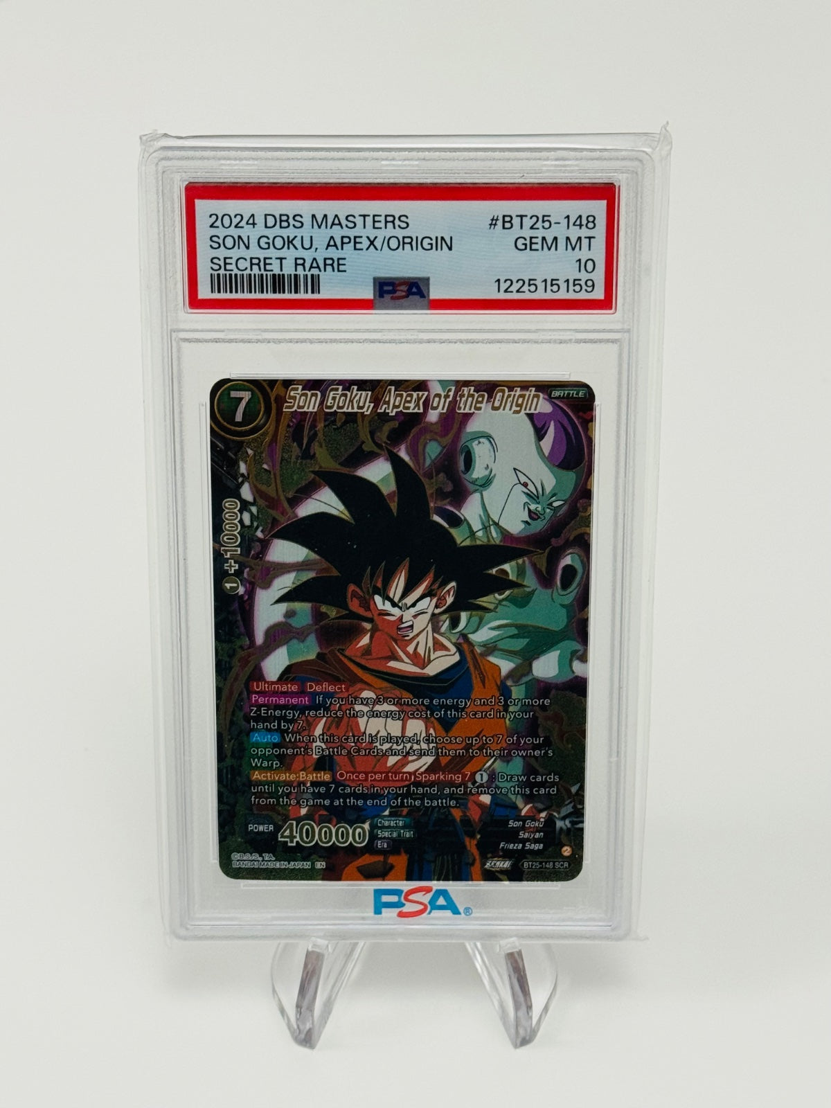 DRAGONBALL APEX/ORIGIN : SON GOKU, SCR - PSA 10
